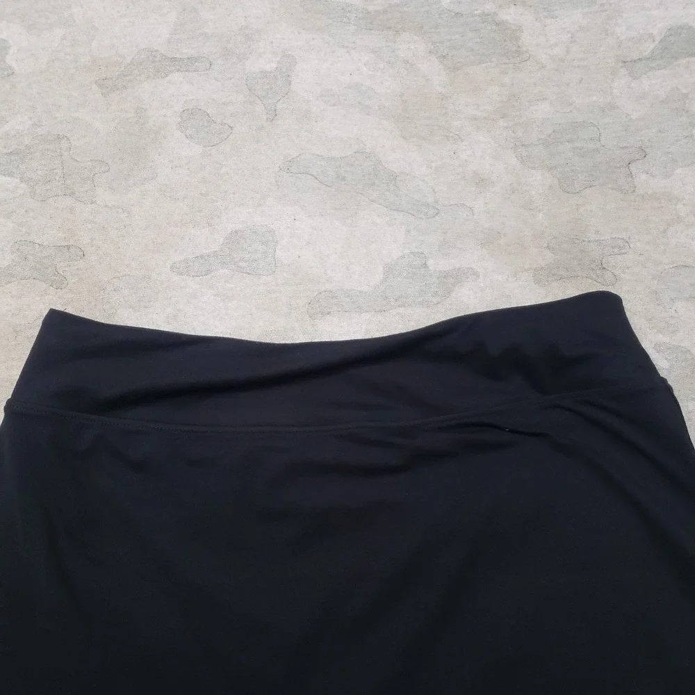 Nike Skort Women Small Black Dri-Fit Tennis Golf Pull On Outdoors Sports
